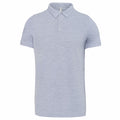 Oxford Grey - Front - Kariban Mens Piqué Stud Front Polo Shirt