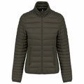 Dark Khaki - Front - Kariban Womens-Ladies Lightweight Padded Jacket