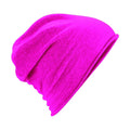 Fuchsia - Front - Beechfield Jersey Beanie