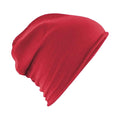 Red - Front - Beechfield Jersey Beanie