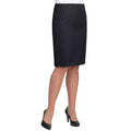 Black - Front - Brook Taverner Womens-Ladies One Pluto Midi Skirt