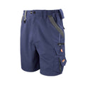 Navy-Black - Front - WORK-GUARD By Result Mens Technical Cargo Shorts