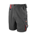 Grey-Black - Front - WORK-GUARD By Result Mens Technical Cargo Shorts