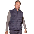 Navy - Back - Result Mens Promo Body Warmer