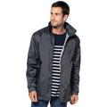 Black - Back - Karben Mens Lined Windbreaker