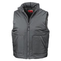 Dark Grey - Front - Result Unisex Adult Fleece Lined Body Warmer