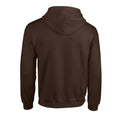 Dark Chocolate - Back - Gildan Mens Heavy Blend Full Zip Hoodie