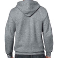 Graphite Heather - Back - Gildan Mens Heavy Blend Full Zip Hoodie