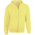 Safety Green - Front - Gildan Mens Heavy Blend Full Zip Hoodie