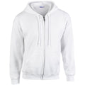 White - Front - Gildan Mens Heavy Blend Full Zip Hoodie