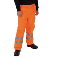 Orange - Back - Yoko Mens Waterproof Hi-Vis Over Trousers