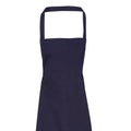 Navy - Back - Premier Unisex Adult Cotton Bibbed Apron