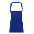 Royal Blue - Back - Premier Unisex Adult Cotton Bibbed Apron