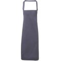 Steel - Front - Premier Unisex Adult Cotton Bibbed Apron