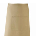 Khaki - Back - Premier Colours Bar Apron