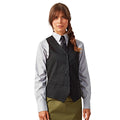 Black - Back - Premier Womens-Ladies Hospitality Waistcoat