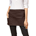 Brown - Back - Premier Colours 3 Pocket Short Apron