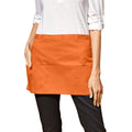 Orange - Back - Premier Colours 3 Pocket Short Apron