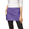 Purple - Back - Premier Colours 3 Pocket Short Apron