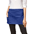 Royal Blue - Back - Premier Colours 3 Pocket Short Apron