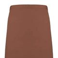 Mocha - Back - Premier Colours Mid Length Apron