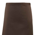 Brown - Back - Premier Colours Mid Length Apron