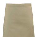 Khaki - Back - Premier Colours Mid Length Apron