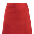 Red - Back - Premier Colours Mid Length Apron