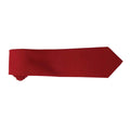 Burgundy - Back - Premier Plain Polyester Tie