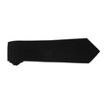 Black - Back - Premier Plain Polyester Tie