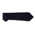 Navy - Back - Premier Plain Polyester Tie