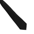 Black - Back - Premier Unisex Adult Colours Fashion Plain Clip-On Tie