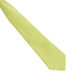 Lime - Back - Premier Unisex Adult Colours Fashion Plain Clip-On Tie