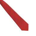 Red - Back - Premier Unisex Adult Colours Fashion Plain Clip-On Tie