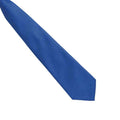 Royal Blue - Back - Premier Unisex Adult Colours Fashion Plain Clip-On Tie