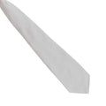 Silver - Back - Premier Unisex Adult Colours Fashion Plain Clip-On Tie