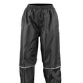 Black - Back - Result Unisex Adult Pro Coach Waterproof Trousers