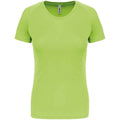 Lime Green - Front - Proact Womens-Ladies Performance T-Shirt