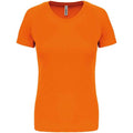 Fluorescent Orange - Front - Proact Womens-Ladies Performance T-Shirt