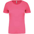 Fluorescent Pink - Front - Proact Womens-Ladies Performance T-Shirt