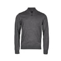 Grey Melange - Front - Tee Jays Mens Half Zip Sweatshirt