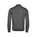 Grey Melange - Back - Tee Jays Mens Half Zip Sweatshirt