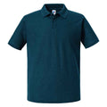 Petrol Blue - Front - Russell Mens Authentic Pique Polo Shirt