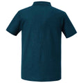 Petrol Blue - Back - Russell Mens Authentic Pique Polo Shirt