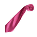 Hot Pink - Back - Premier Unisex Adult Colours Satin Tie