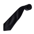 Black - Back - Premier Unisex Adult Colours Satin Tie