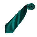 Bottle Green - Back - Premier Unisex Adult Colours Satin Tie