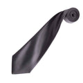 Dark Grey - Back - Premier Unisex Adult Colours Satin Tie