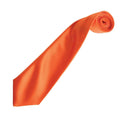 Orange - Back - Premier Unisex Adult Colours Satin Tie