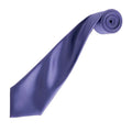 Purple - Back - Premier Unisex Adult Colours Satin Tie